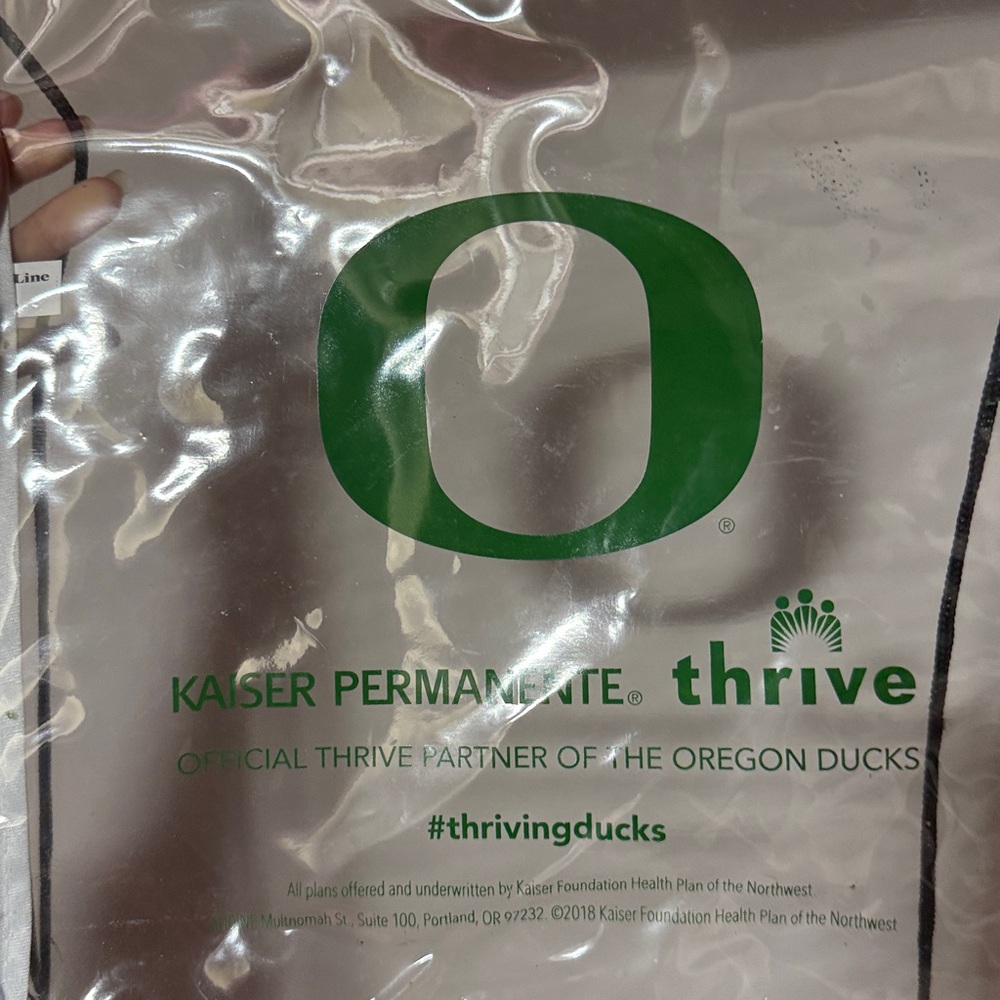 Clear Drawstring Backpack With University Of Oreg… - image 3